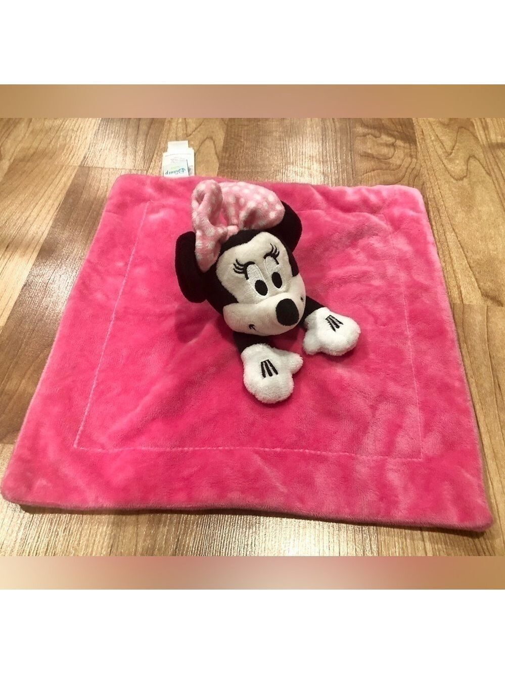 Disney Baby Minnie Mouse Lovey Security Blanket Pink Cuddle Soft Toy Girl Plush